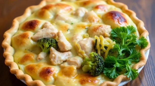 Kip Broccoli Hartige Taart: Een Heerlijke en Voedzame Maaltijd voor Iedereen